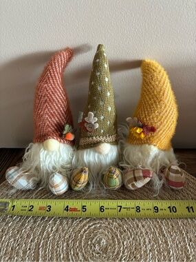 Hobby Lobby Fall Knit Gnome Trio – Orange, Olive, and Mustard